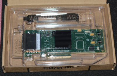 SAS 9200-8e Dell/LSI SAS 9200-8e 8-Port ext 6Gb/s DUAL PORT SAS+SATA to PCI HBA