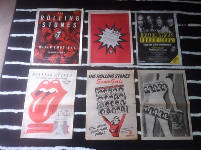 ROLLING STONES - MAGAZINE ADVERT SMALL POSTER mixed emotions LIVE voodoo lounge