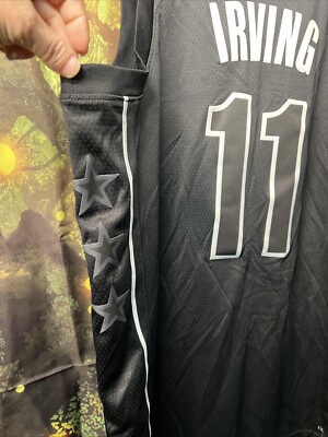 Brooklyn Nets Kyrie Irving #11 Jordan Black Swingman Jersey