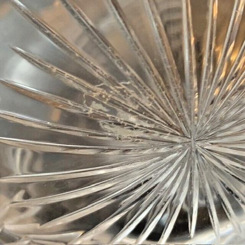 Seltene Pepi Herrmann Brillant Handschliff Kristall Vase Rose Starburst signiert NH 2013 - Bild 6 von 24