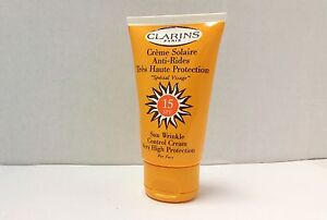 wrinkle cream sun control face spf clarins 75ml protection lot