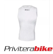 BRN WHITE MESH SLEEVELESS UNDERWEAR - I01BS