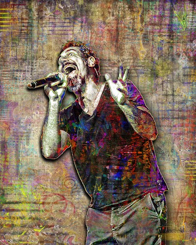 SERJ TANKIAN of SYSTEM OF THE DOWN Tribute 12x18in Poster Art Free Shipping - Picture 4 of 5