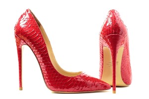 red snake shoes