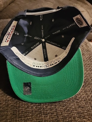 NEW NHL OFFICIAL WINNIPEG JETS NAVY BLU/ GRAY ZEPHYR SNAPBACK HAT - Picture 9 of 14