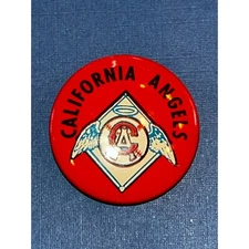 1968 Rold Gold ADV Premium Sales MLB Pinback California Angels
