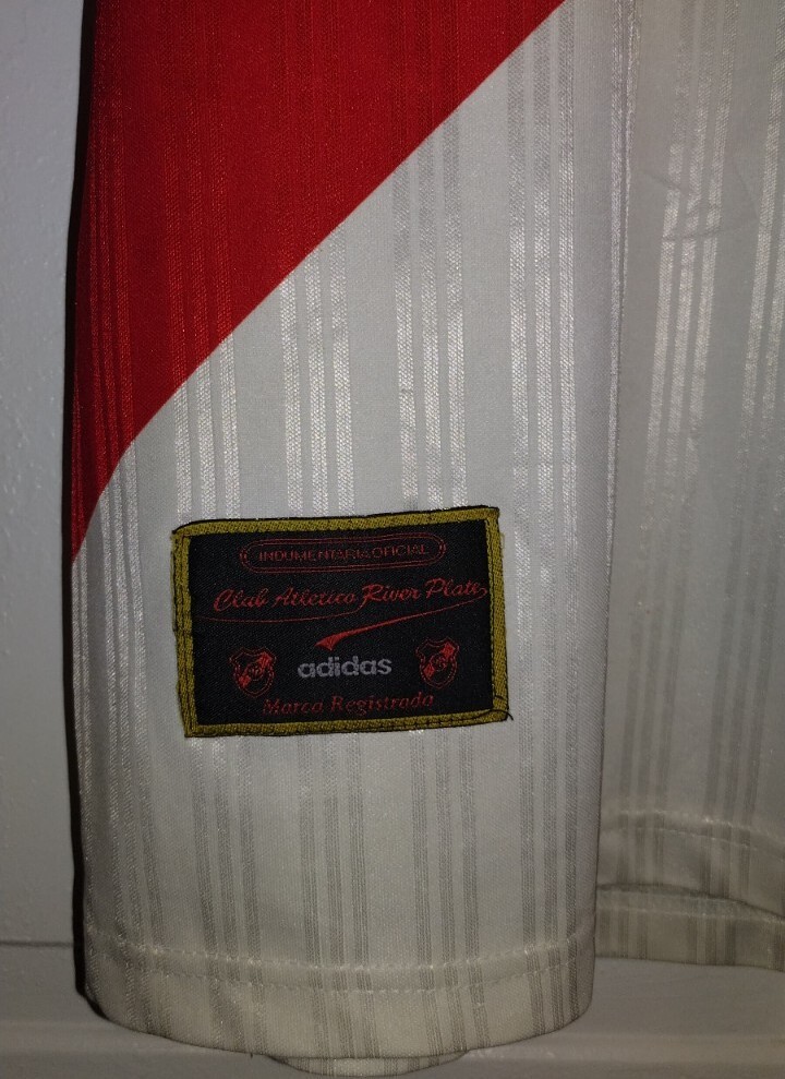 1996 ADIDAS ENZO FRANCESCOLI RIVER PLATE JERSEY SHIRT LARGE