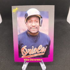 1989 Classic Travel Purple Mike Devereaux Orioles # 181