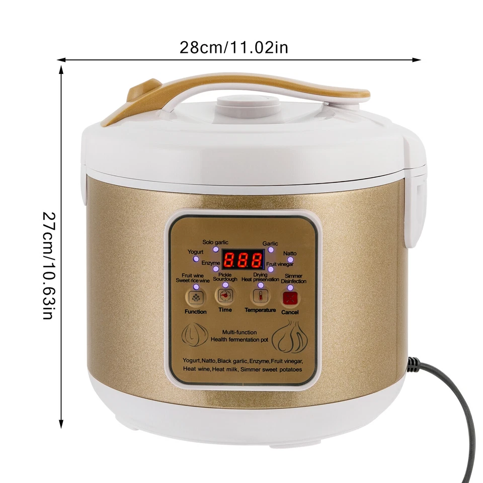 6L 90W Intelligent Automatic Black Garlic Fermenter Maker Machine Timable Box us - Image 2 of 4