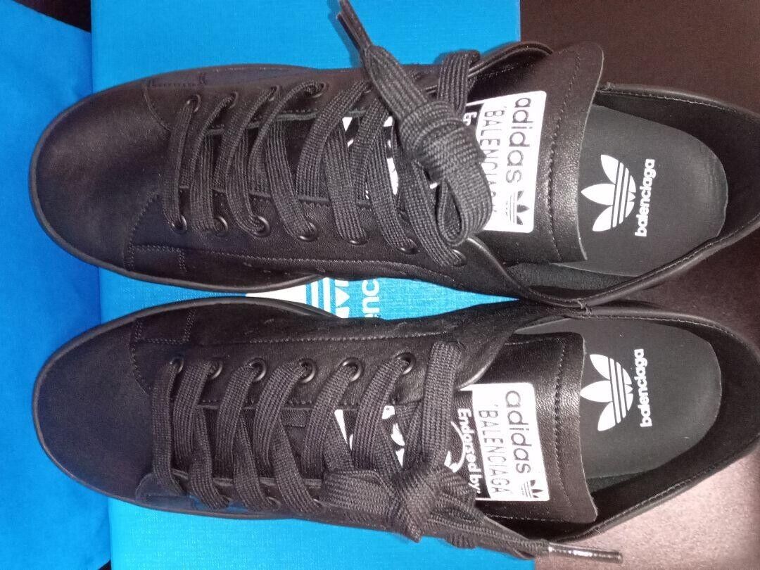 Balenciaga x Adidas Stan Smith Men's Sneakers Black Color Balenciaga x Adidas Stan Smith Men's Sneakers Black Color