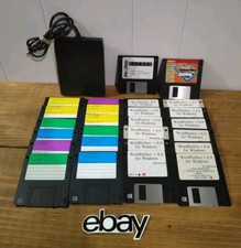 Lot Dell FD-05PUB 3.5 in USB wired External Floppy Drive Module W Word Perfect 6