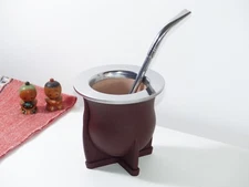 Camionero Mate Gourd + Straw + Gift - For Yerba Mate Tea - Handmade - Argentina