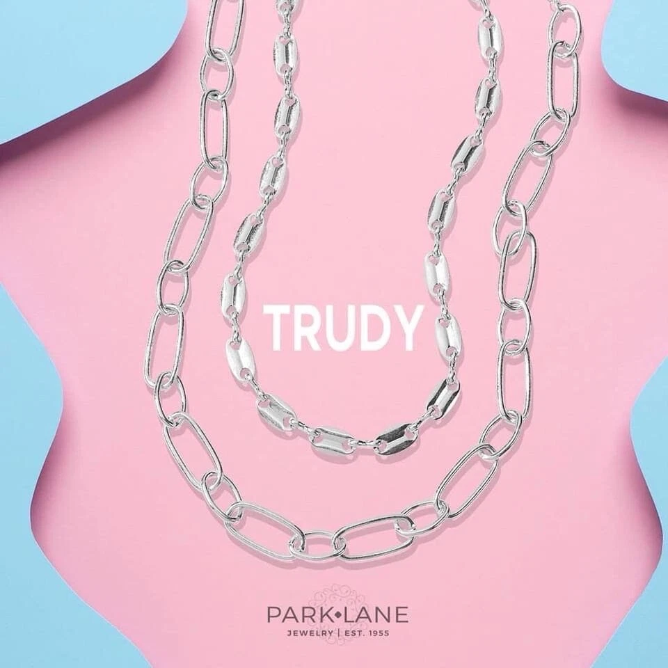 Only One! Park Lane Matte Silver Trudy Necklace 2-Strand Layering Necklaces