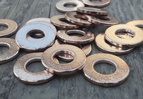 40pc, Metal Stamping Blanks, 2 word Bronze Washer, Made In USA - 第 1/5 張圖片