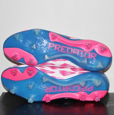 Adidas Predator Elite FG Soccer Cleats Mens 6 6.5 White Pink  display picture 1