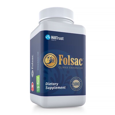 Folsac Climax Enhancer - 100 Count Bottle | Intense Ejaculation Sex Supplement