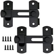 Barn Door Lock 2 Fence Gate Lock Double Sided Gate Latch Door Lock