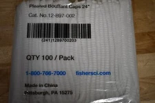 NEW Fisher Scientific Disposable Polypropylene Bouffant Cap 12-897-002 100 Pcs.