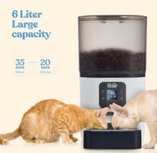 Automatic Smart Pet Feeder Pet Food Dispenser Dog with for WiFi APP Feeder 6-L