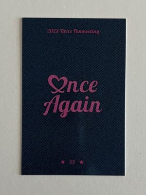TWICE 8th Anniversary Fan Meeting ONCE AGAIN MD Trading Card