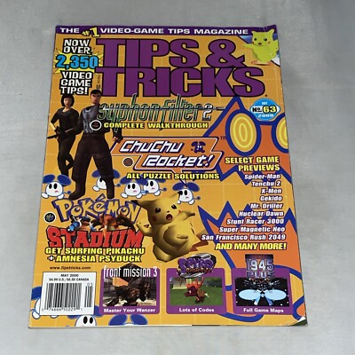 Tips & Tricks Magazine May 2000 Pokemon Stadium, Syphon Filter 2