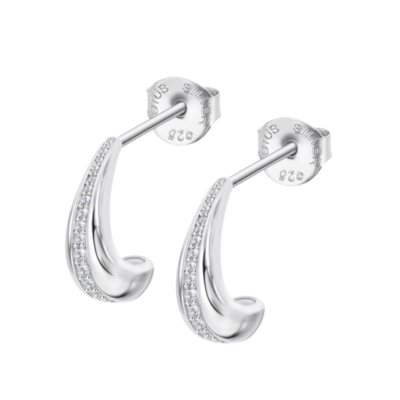 Orecchini Donna Lotus Style Pendenti In Acciaio Con Strass LS1780/4/1