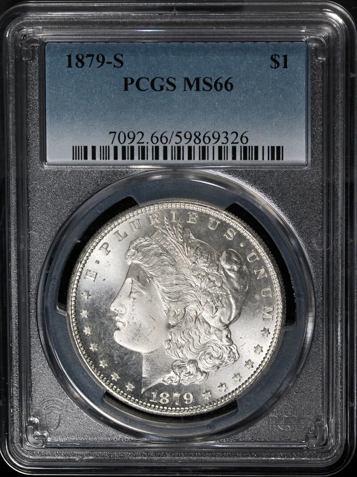 1879-S Morgan Silver Dollar PCGS MS66 Superb Eye Appeal Strong Strike - Image 3 of 4