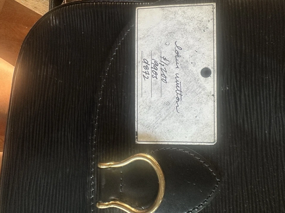 Bolso Bandolera LOUIS VUITTON Vintage Epi Saint Cloud Negro Foto 4 de 4