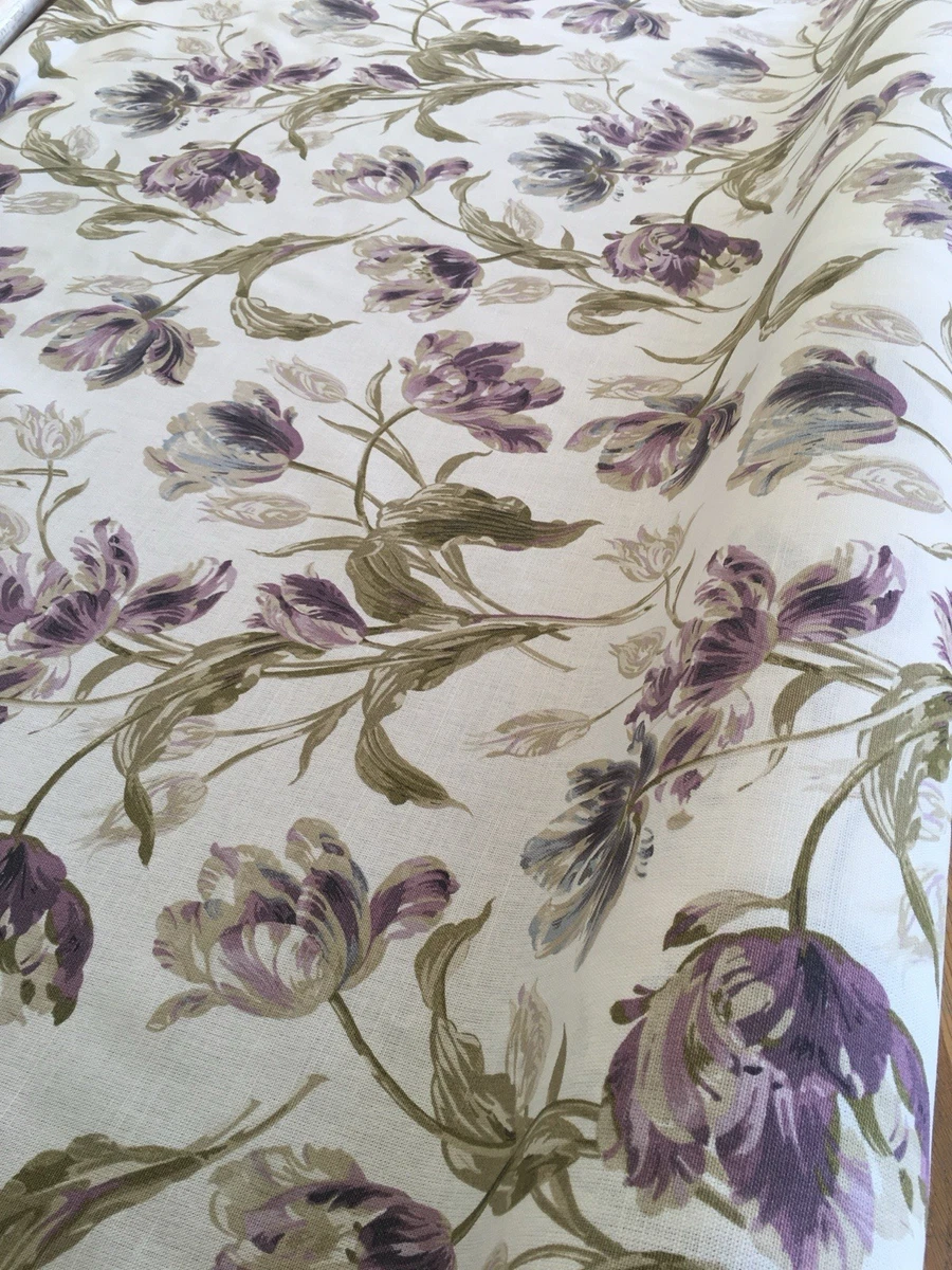 Store Romain Laura Ashley Gosford Lin Multicolore 75'' X 23,7'' Avec Bâton