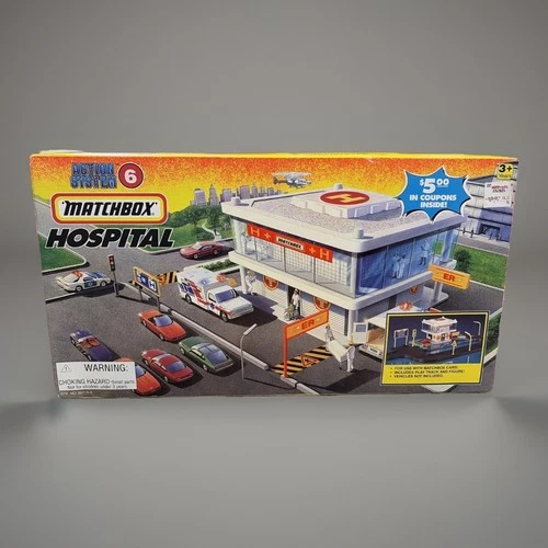 1995 Matchbox Action System 6 Hospital Play Set  KB Toys Vintage