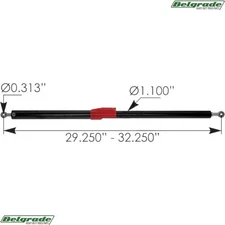 A99619 Strut Hood Assist Paccar L71-6019, L71-1015 - Model 579, 587