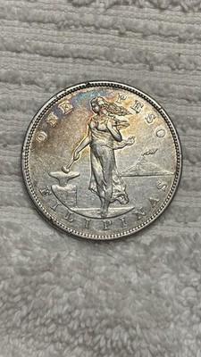 US Philippine Coin One Peso 1905 S - Silver -Au
