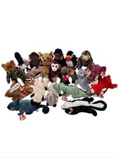 Ty Beanie Babies Lot 19 Plush Animal Stuffed Toys Excellent Condition Collectors