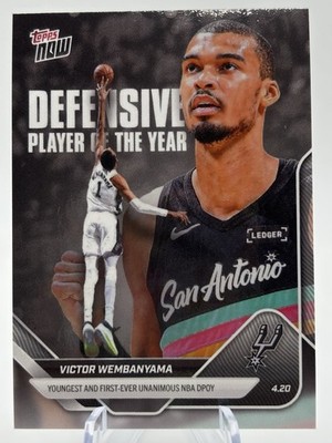 Victor Wembanyama 2026 Topps Now Defensive Player of the Year (4 Available)