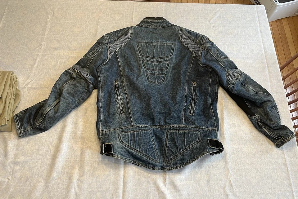 Cortech Rider Blues DSX Motorcycle Armored Jean Denim Jacket- Men’s LG 44  - Image 2 of 4
