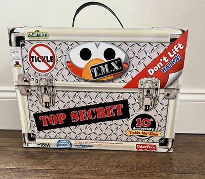 2006 TMX 10th Anniversary Tickle Me Elmo Top Secret Toy - Sesame Street in Box