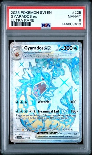 2023 POKEMON SVI EN-SCARLET & VIOLET ULTRA RARE #225 GYARADOS EX PSA 8
