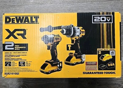 DeWALT DCK2101QQ2 20V MAX XR 2-Tool Hammer Drill/Impact POWERPACK Combo Kit