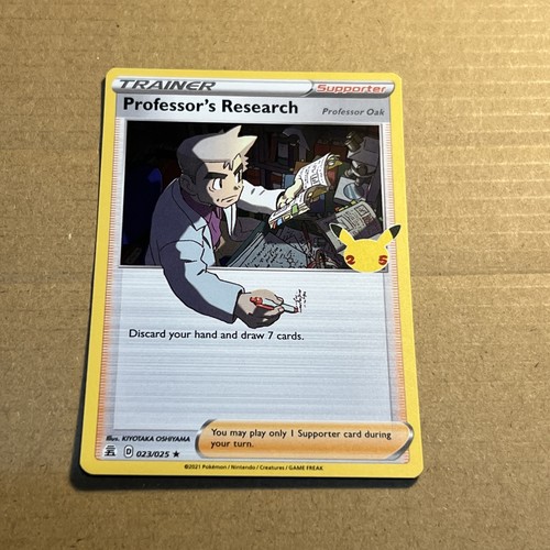 Pokemon TCG Professors Research Professor Oak 23/25 Celebrations Holo NM