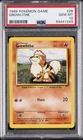 1999 POKEMON BASE SET UNLIMITED #28 GROWLITHE PSA 10