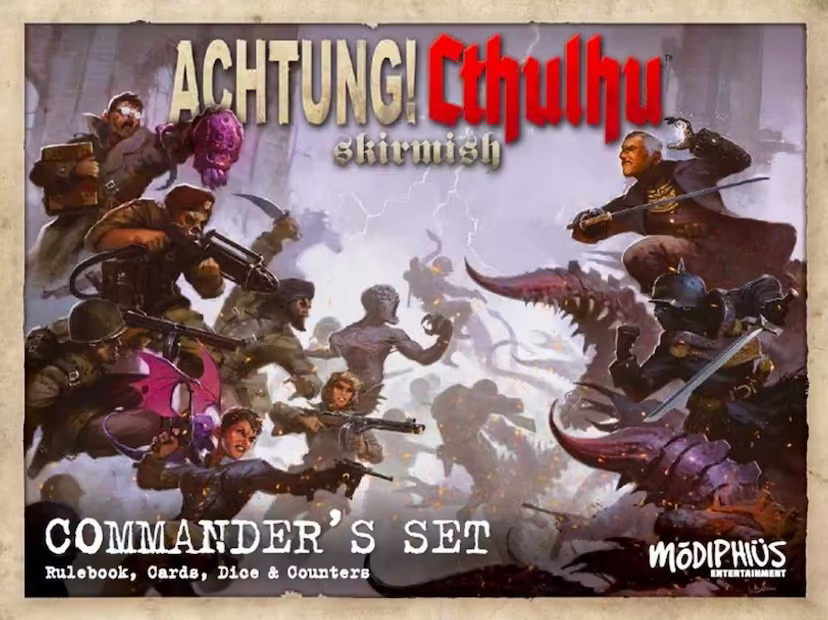 Achtung! Cthulhu Skirmish Commander's Set Modiphius BRAND NEW & SEALED Free Post