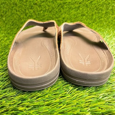 Kuru Kala Mens Size 8 Brown Beach Walking Outdoor Flip Flop 