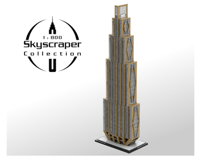 ムク sar New York Architecture Building Blocks Set, World Famous Skyscraper