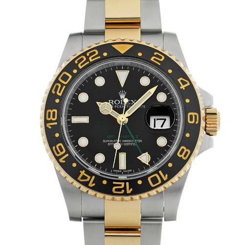 ROLEX Gmt Master Ii 116713LN Black Men's Used Watch #61116