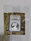 PF70 Ultra Cameo 2005 W American Silver Eagle +Free 24k Goldback Note] 1oz 999Ag