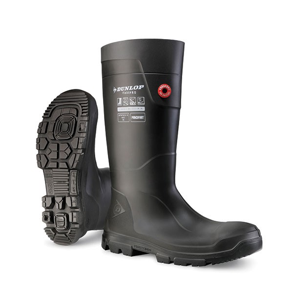 Dunlop Purofort Terrapro Full Safety Wellingtons Black Size 12
