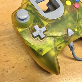 OEM Sega Dreamcast Clear Translucent Yellow Controller HKT-7700 Tested Working