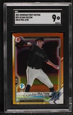2021 Bowman 1st Edition Gold Foil 6/50 Dax Fulton #BFE-32 SGC 9 MINT 0h2x