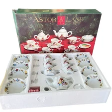 Astor Lane 25 Piece Christmas Teddy Bear Mini Tea Set Dillards Exclusive NRFB
