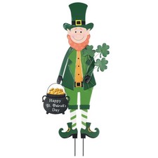 hogardeck St Patricks Day Decorations Outdoor, Irish Leprechaun Green